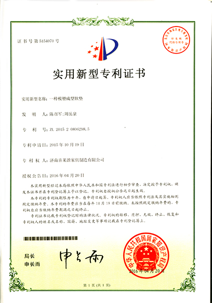 實用(yòng)新(xīn)型zhuanli證書