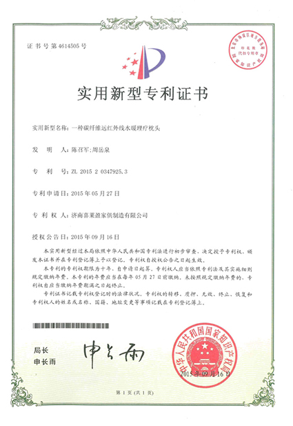 實用(yòng)新(xīn)型zhuanli證書